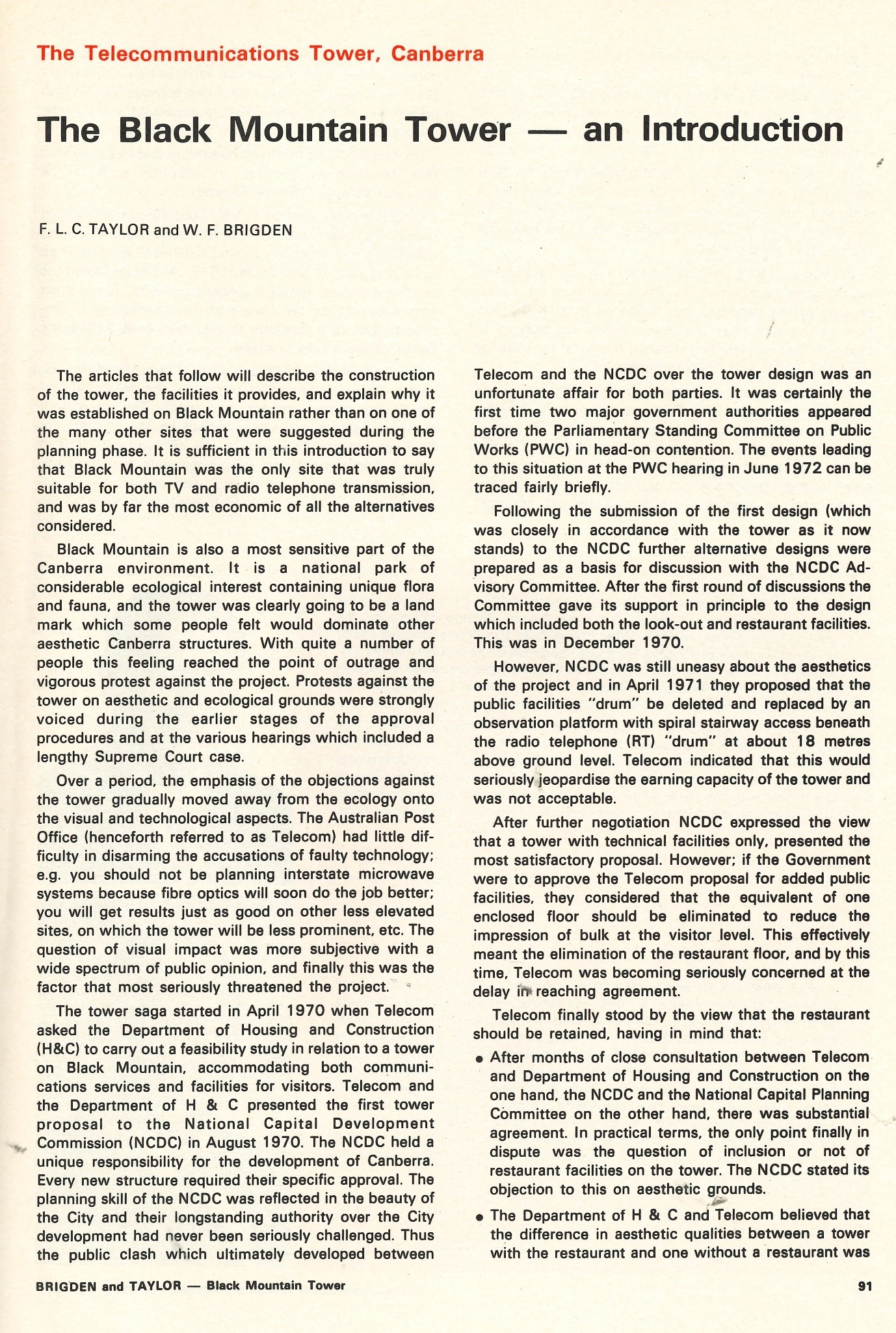Page one of first paper Page one of first paper
