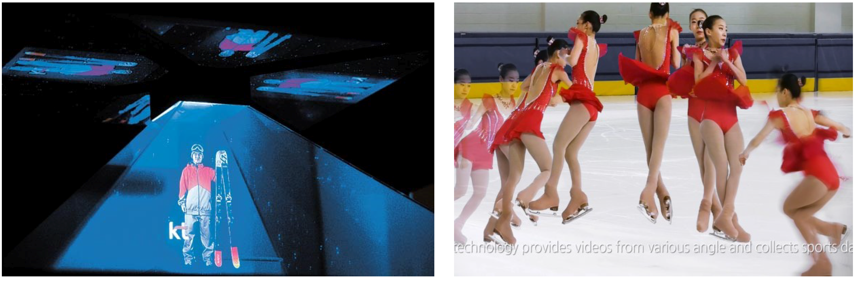 Figure 4. Example of holographic interviews (Left) and 360-degree video (Right) 