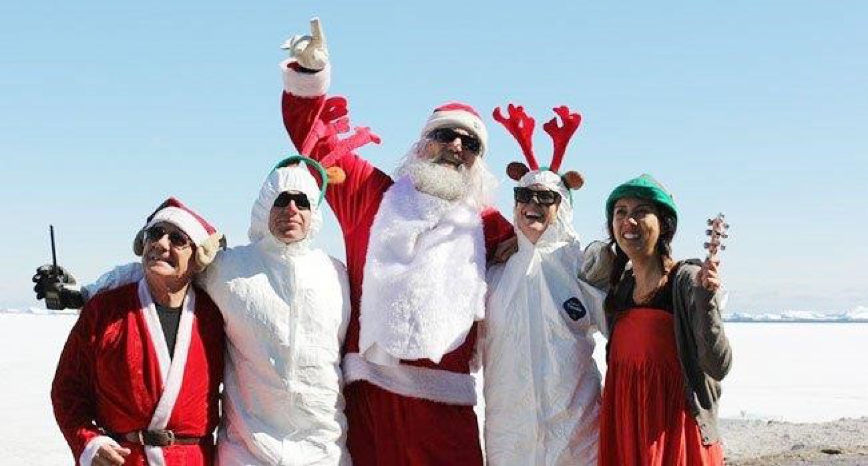 Figure 1 ? Christmas in Antarctica is a time for activities that rely on communications