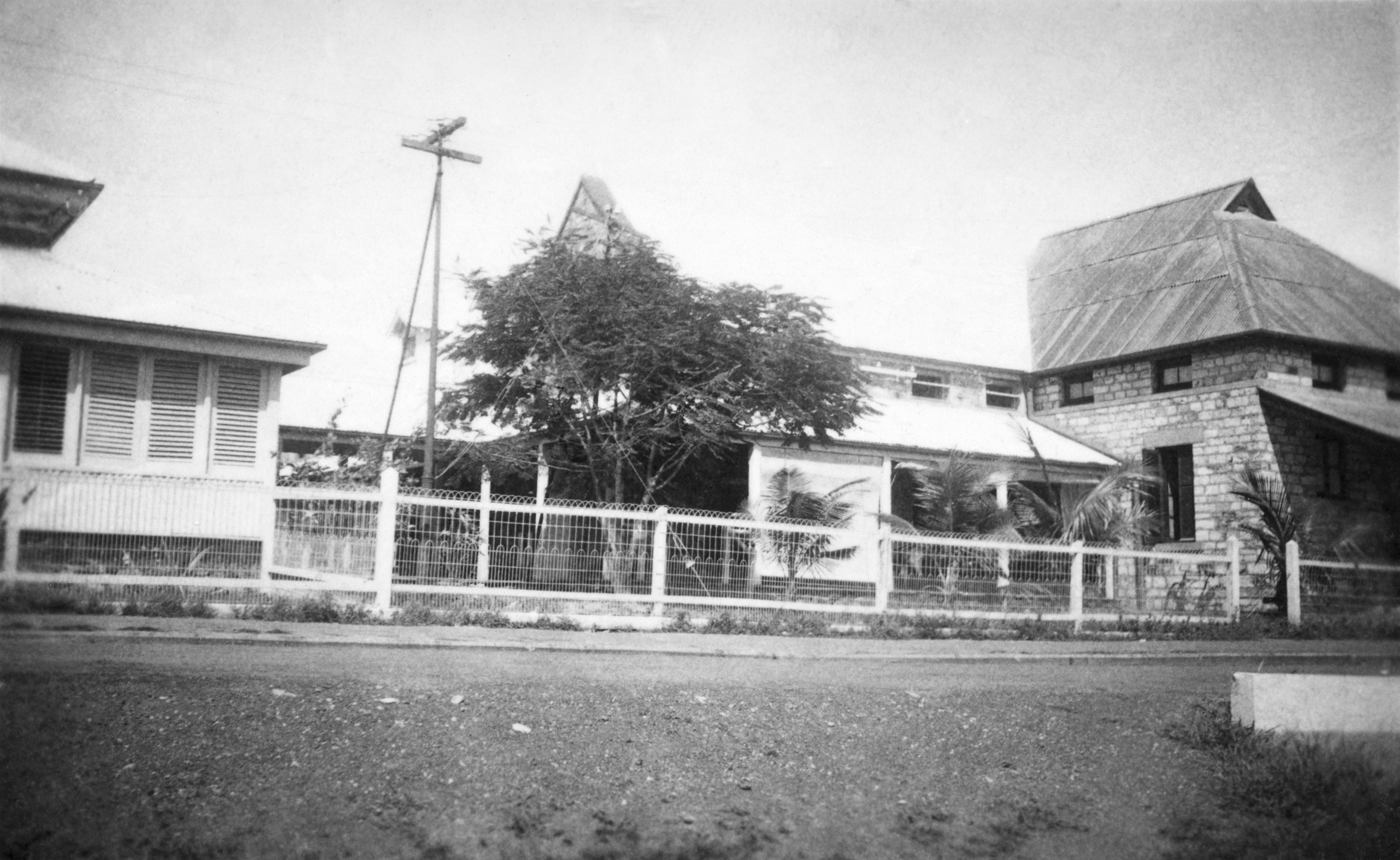 Post Office and Postmaster's residence before the first raid