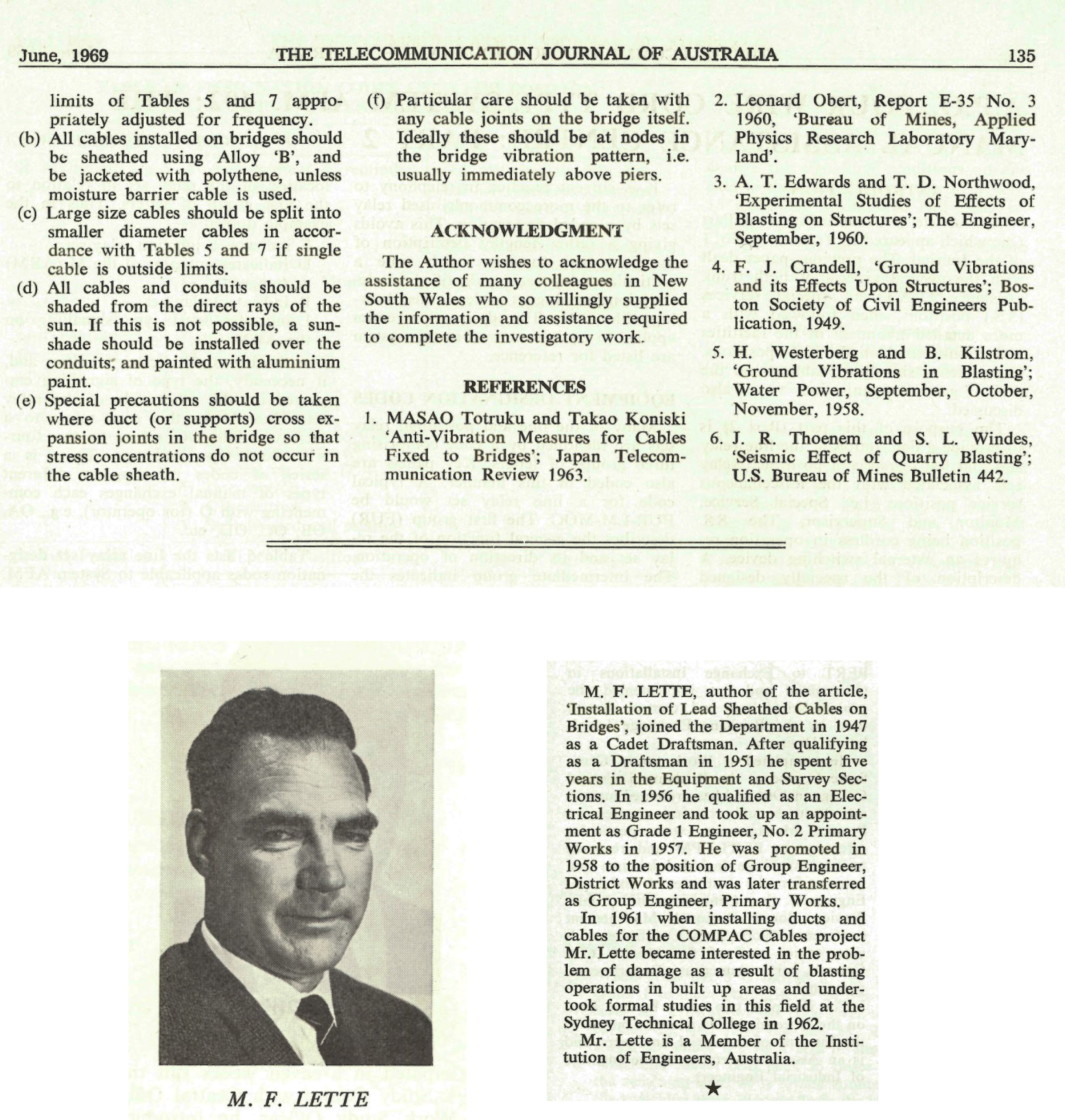 Lead Sheathed Cables on Bridges, Page 135