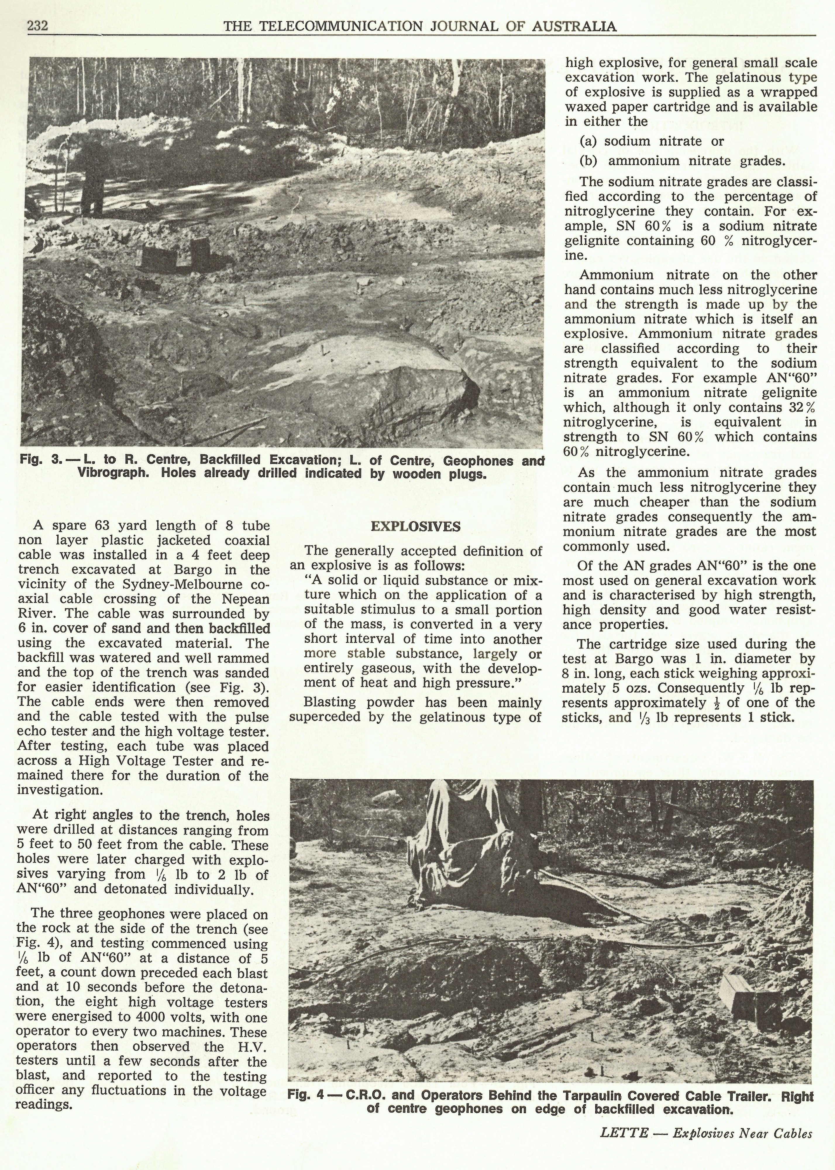 Explosives Near Cables, Page 232